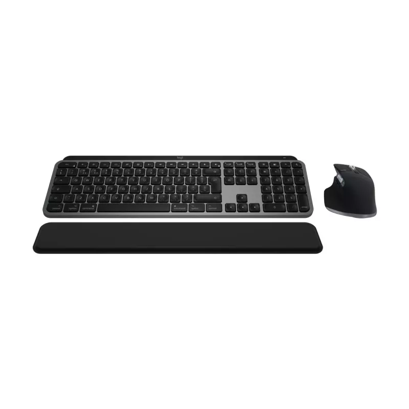 Logitech MX Keys S Combo for Mac, belaidis, DE išdėstymo klaviatūros ir pelės rinkinys, optimizuotas macOS mygtukams ir funkcijoms