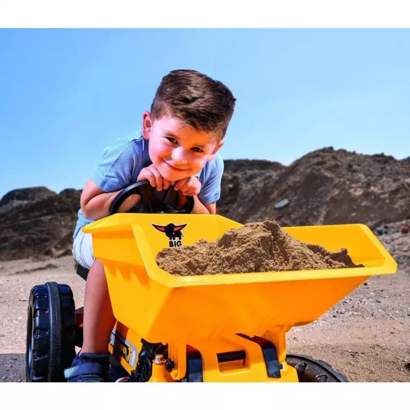 Savisavartis sunkvežimio žaislas Simba-Dickie BIG Jim-Dumper, plastikinis, amžius 3–5 metai, juodos ir geltonos spalvos
