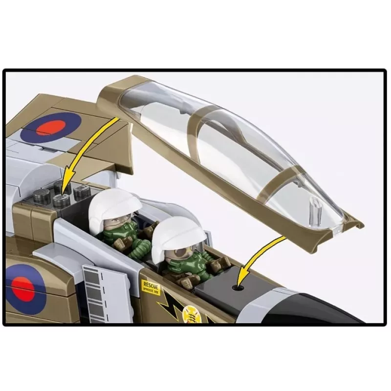 Cobi Blocks F-4M Phantom II karinio orlaivio modelis, 728 dalių konstravimo rinkinys
