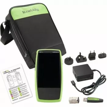 PoE tinklo ir kabelių testeris Fluke Networks NetAlly LinkRunner AT 3000 — RJ-45, SFP/SFP+, Li-Ion 9750 mAh