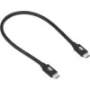 OWC Thunderbolt 5/TB4/USB-4/C kabelis 0,3 m juodas - Kabelis - Skaitmeninis/Duomenų (OWCCBLTB5C0.3M)