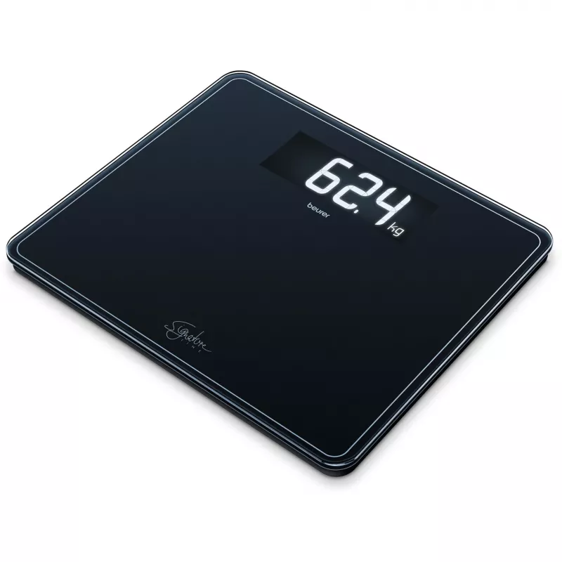 Vonios svarstyklės Beurer GS 410 Signature Line — juodo stiklo paviršius, modelis 735.76