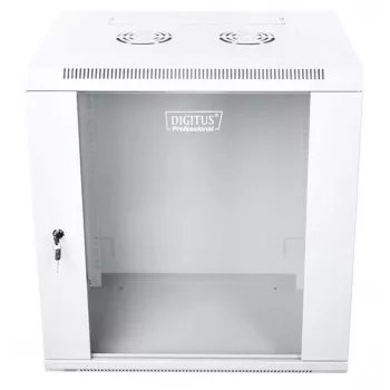Digitus DN-W19 12U/450 stelažinė spinta Sieninis stelažas Pilka