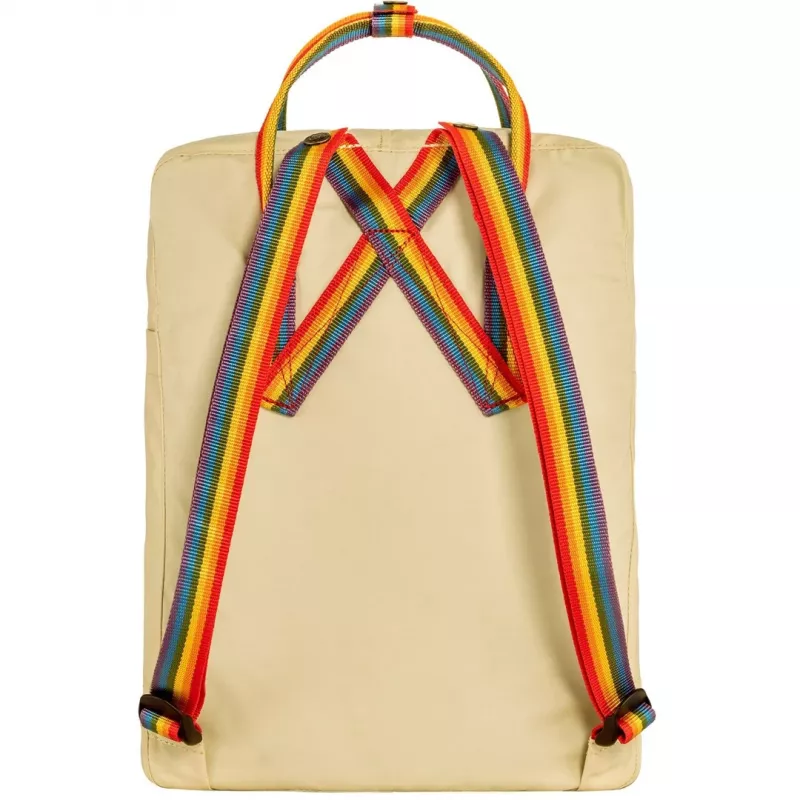 Fjällräven Kanken Rainbow kuprinė, laisvalaikio kuprinė, Oak Vinylon