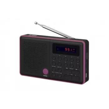 Radijas Pliszka USB, FM juodas