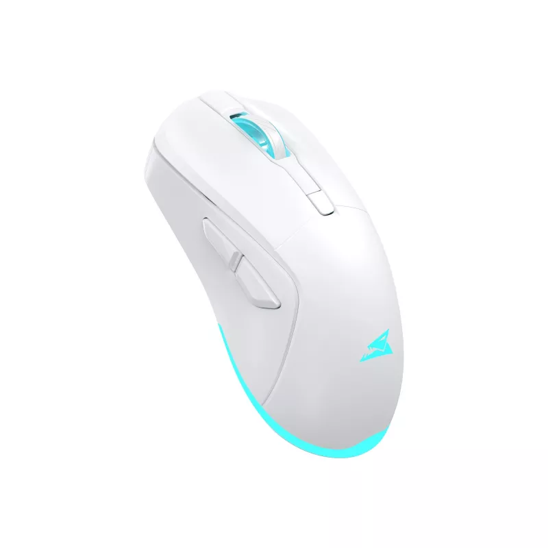 Pelė Baracuda BGM-122 Turtle balta TURTLE-W