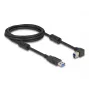 DeLOCK USB laidas Type-A kištukas į Type-B kištuką 90° kairinis kampinis 2 m