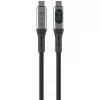 USB kabelis 4smarts 541438 USB4 Gen 2x2 1,5 m USB C juoda pilka