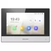 Hikvision DS-KH6320-WTE1 vaizdo durų skambučio sistema 17,8 cm (7 inch) juoda, sidabrinė