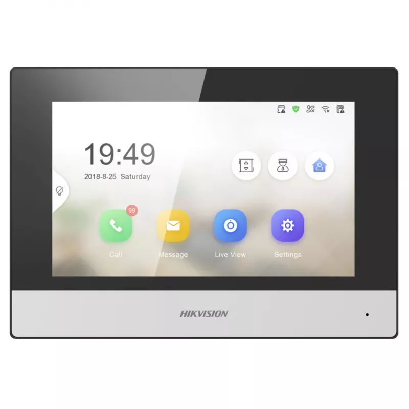 Hikvision DS-KH6320-WTE1 vaizdo durų sistema 17,8 cm (7) Juoda, Sidabrinė