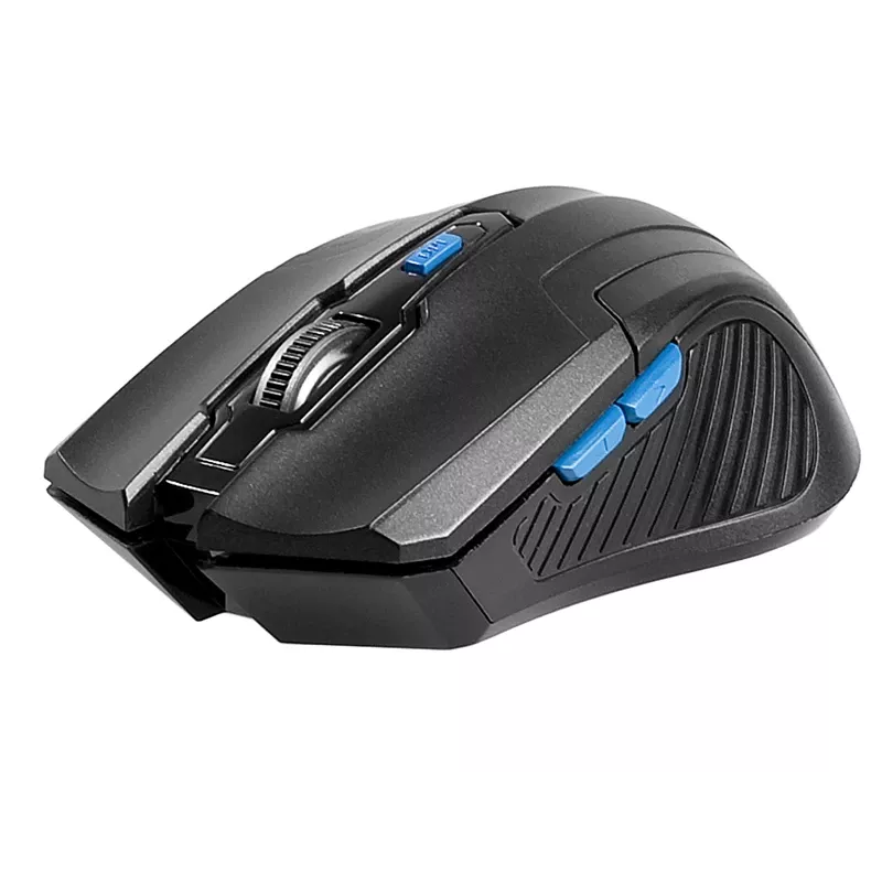 Tracer Fairy - optinė pelė - 6 mygtukai - belaidė - 2,4 GHz - belaidis USB imtuvas - juoda