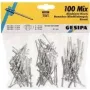 Aklinųjų kniedžių rinkinys GESIPA 100 vnt. modelis 1433667 (įvairių dydžių, aliuminis/plienas)