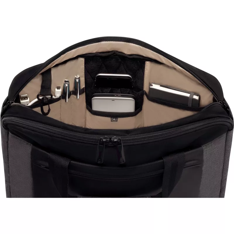WENGER Underground nešiojamojo kompiuterio dėklas nuo 35,8 iki 39,6 cm (14,1–15,6 col.) įdedamas iš viršaus, planšetei, nešiojamajam kompiuteriui, juodas