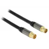 Koaksialinis kabelis DeLOCK 88924 IEC RG-6/U 3 m juodas