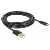 USB laidas DeLOCK 85209 USB 2.0 3 m USB A USB C Juodas