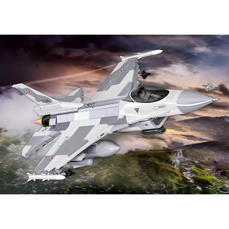 Konstruktorius Cobi F-16C Fighting Falcon — 463 dalys, mastelio modelio surinkimo rinkinys