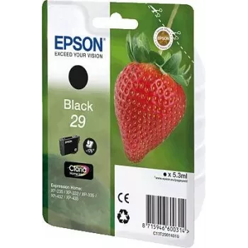 Epson Strawberry 29 K rašalo kasetė 1 vnt. Originali Standartinės talpos Juoda