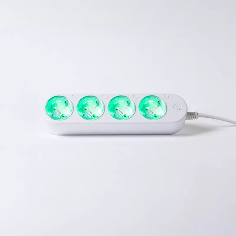 Išmanusis 12A „Shelly Power Strip 4 Gen4 Zigbee/Matter“ maitinimo lizdas