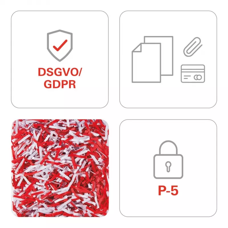 Smulkintuvas HSM Pure 420 dalelės 1,9x15mm — HSM biuro dokumentų dalelių smulkintuvas