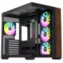 Midi korpusas THERMALTAKE Midi Thermaltake S380 TG ARGB Juoda su grūdintu stiklu ir ARGB apšvietimu