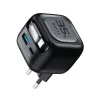 GaN kelioninis įkroviklis Havit UC250 A-EU 20V 1xUSB-C 0,7 m juodas