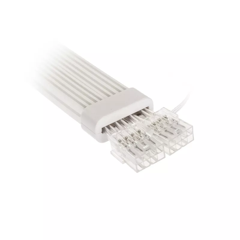 PCI-E 8 kontaktų prailginimo laidas Kolink Umbra Radiant ARGB — dvigubas 2× 8 kontaktų, aptrauktas GPU maitinimo prailginimas