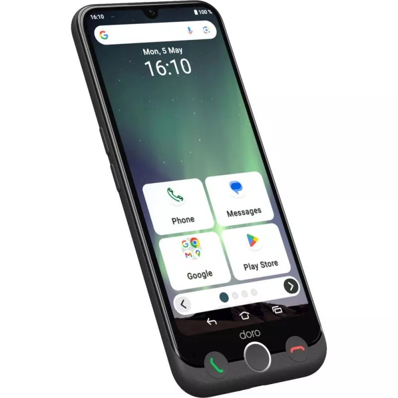 Išmanusis telefonas Doro Aurora A30 6,1 colio 128 GB juodos spalvos