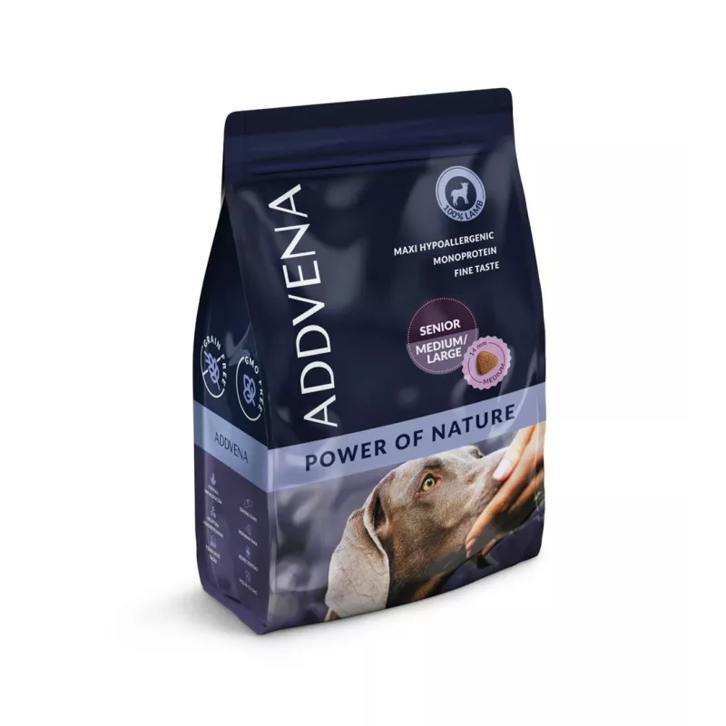 ADDVENA Power of Nature Senior Medium/Large Lamb - sausas šunų maistas - 2,5 kg