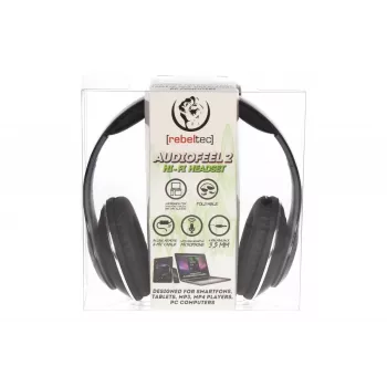 Stereo ausinės Rebeltec AUDIOFEEL2 Juoda