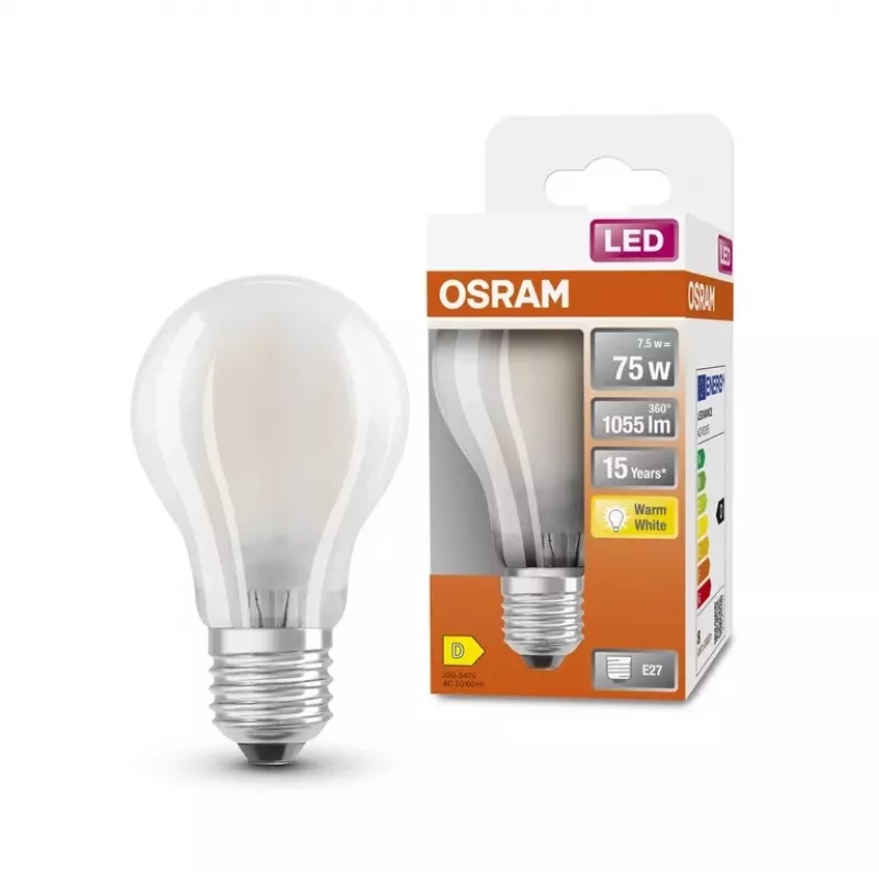 LED lemputė Ledvance 7,5 W E27 1055 lm Šilta balta 2700 K