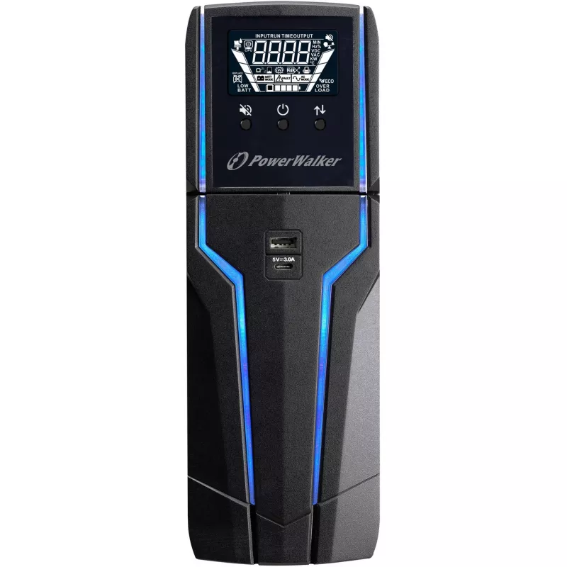 PowerWalker VI 1000 GXB - UPS - kintamoji srovė 162–290 V - 600 vatų - 1000 VA - 9 Ah - USB - 4 išvesties prievadai