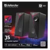 Kompiuterių kolonėlės 2.0 DEFENDER J5 2.0 6W LED USB juodos