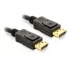 DisplayPort laidas DeLOCK 82424 3 m kištukas-kištukas auksinis juodas