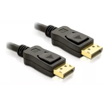 DisplayPort laidas DeLOCK 82424 3 m kištukas-kištukas auksinis juodas