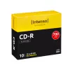 Intenso - 10 x CD-R - 700MB (80 Min) 40x - plonas Jewel Case - laikmena (1001622)