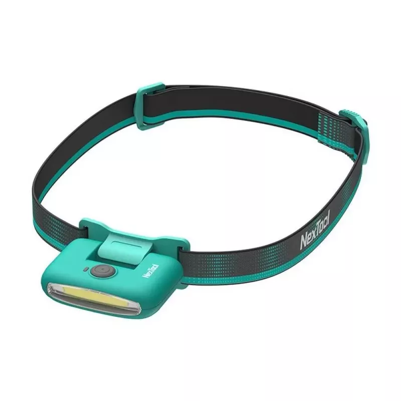 Priekinė lempa Nextool NE20005 įkraunama LED galvos juostos lempa 170 lm, USB-C, 37,8 g, ABS, debesų mėlynumo