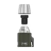 Termosas THERMOS TH-170028 470 ml, vakuuminiu būdu izoliuotas nerūdijantis plienas, armijos žalia, 24 val. karštas / šaltas