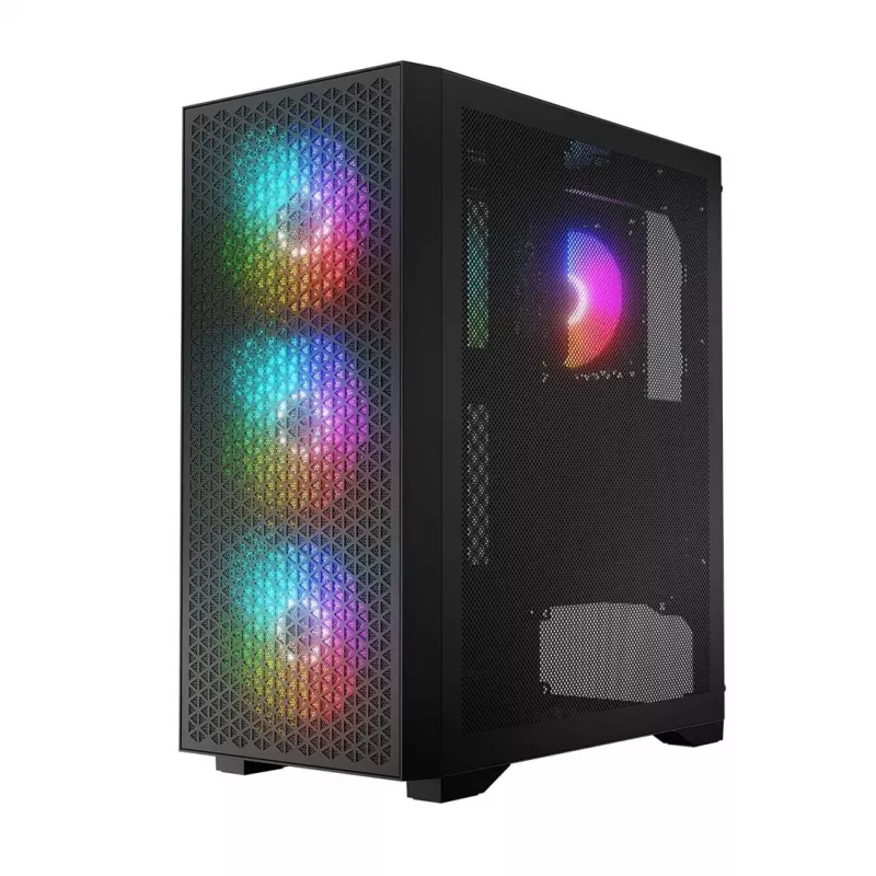 Logic DART PRO ARGB MIDI USB-C PC korpusas juodas