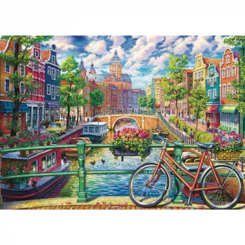 Jigsaw Puzzle schmidt spiele Amsterdam Canal Magic 1000 pieces