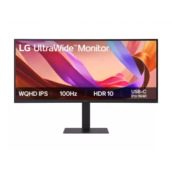 LG 34 colių 21:9 UltraWide WQHD (3440x1440) IPS monitorius HDR10 su sRGB 99% (Tip.), Visapusė USB-C jungtis
