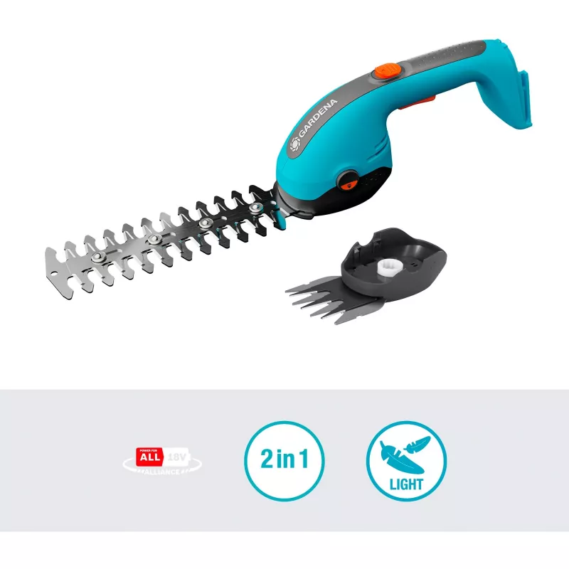 Belaidė žolės žirklė GARDENA 14750-55 20 cm 18 V Žalia Pilka