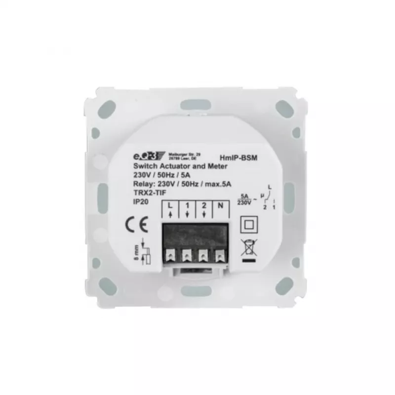 eQ-3 HomeMatic IP jungiklio-matavimo pavara firminiams jungikliams