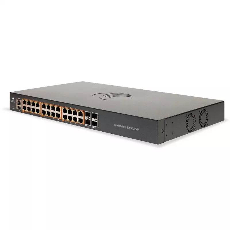 Cambium Networks cnMatrix EX1028-P išmanusis eterneto PoE+ - komutatorius - šviesolaidis (LWL)