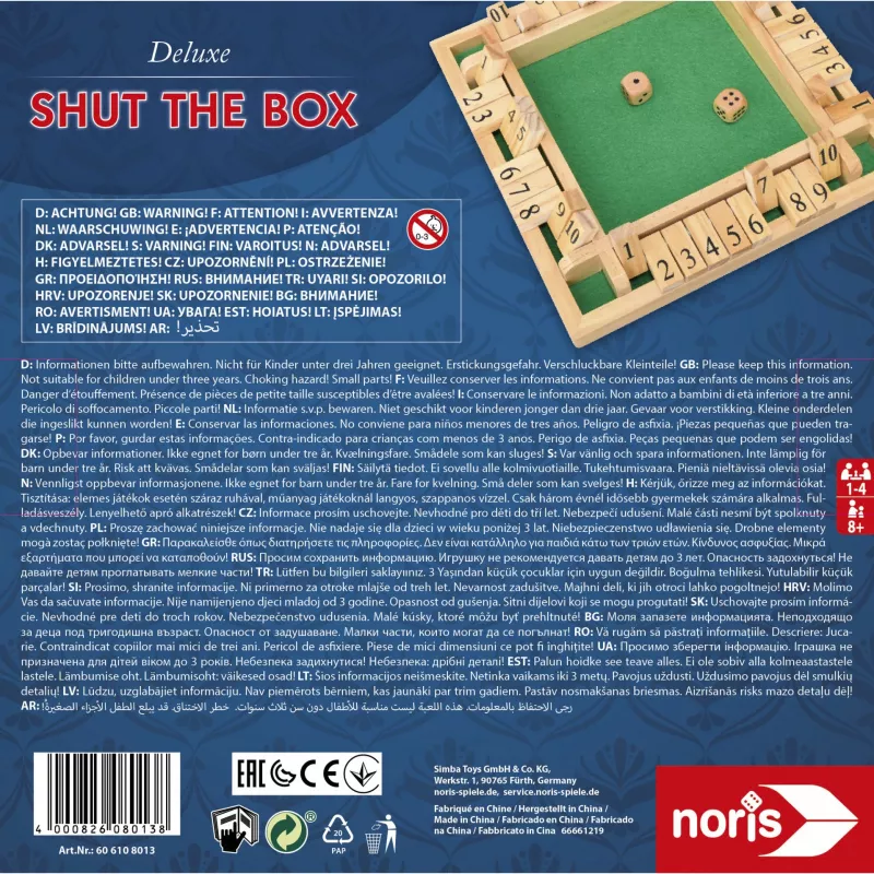 Deluxe Shut the Box