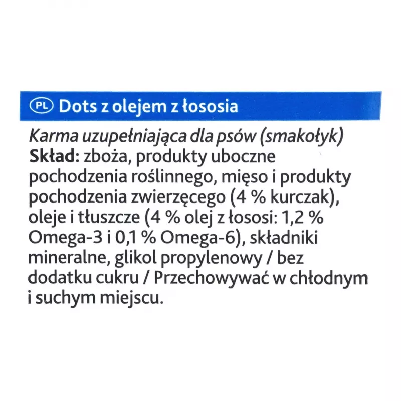 Šunų dresūros skanėstai Trixie Junior Dots 140 g — minkšti lašišos užkandukai šuniukams