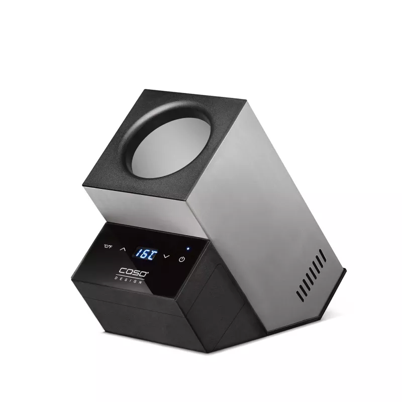 Caso | Vyno aušintuvas | WineCase Deluxe Stainless Steel | Butelių talpa 1 | Juoda/Sidabrinė