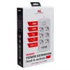 Maitinimo lizdas MACLEAN MCE391 B – 6 lizdai, 4×USB-A + 1×USB-C, 110–240V, 2500W, 3 m kabelis, juodas
