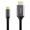 USB-C į HDMI kabelis TRUST CALYX 25630, 4K (3840x2160), 2 m, juodas, vyriškas-vyriškas