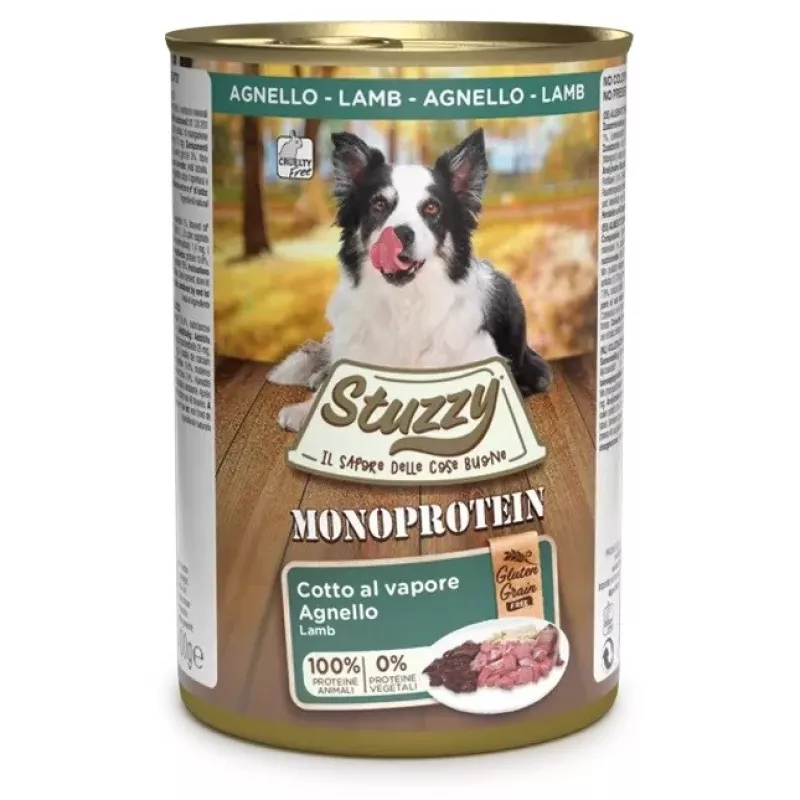 STUZZY Monoproteinė ėriena – šlapias šunų maistas – 400 g