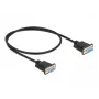 Nuoseklusis kabelis DeLOCK 86614 Juodas 0,5 m RS-232